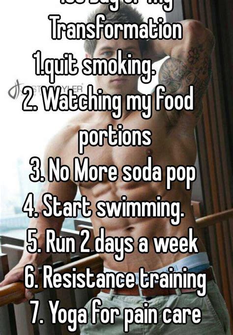 We celebrate the world no smoking day on the 2nd wednesday of march every year. 1st Day of my Transformation 1.quit smoking. 2. Watching ...