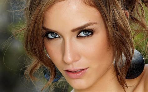 X Malena Morgan Face Lips Blue Eyes Eyes Brunette Women