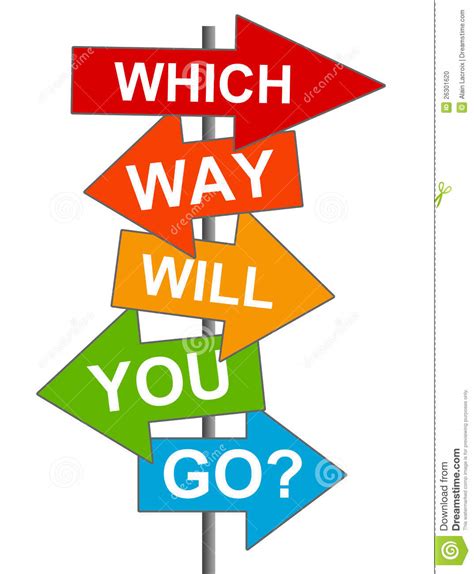 Which Way Stock Photo - Image: 26301620