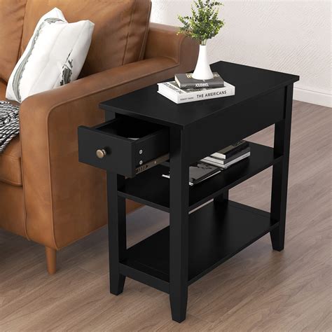 Buy Choochoo Side Table Living Room Narrow End Table With Drawer And