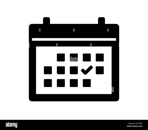 Schedule Or Calendar Appointment Date Vector Illustration Icon Stock