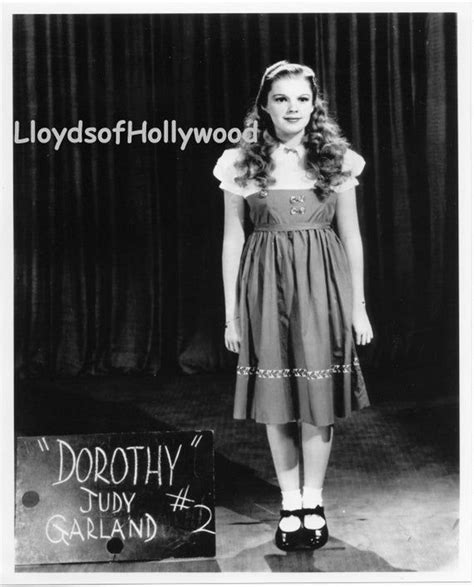 Judy Garland Dorothy Wizard Of Oz Mgm Wardrobe Test Photograph Etsy