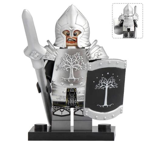 11pcsset The Lord Of The Rings Gondor Soldiers With Armor Spear Lego