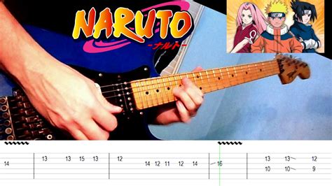 Naruto Tab The Raising Fighting Spirit Guitar Cover Youtube Music