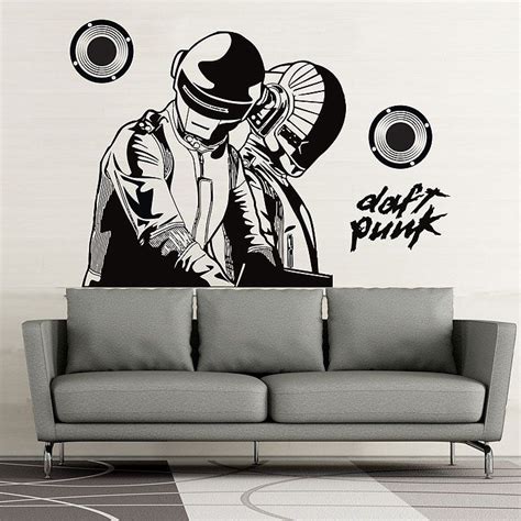 Dj Daft Punk Wall Art Vinyl Decal Sticker Music Novelty Etsy Vinyl