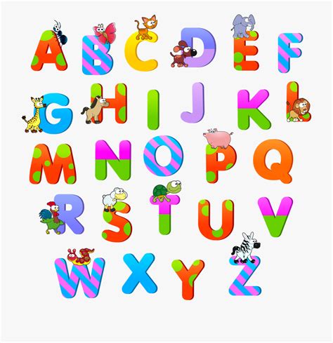 Alphabet Clipart Set Vector Characters Gambaran