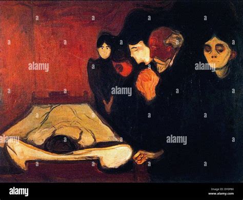 Edvard Munch Deathbed Stock Photo Alamy
