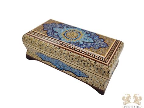 Tressure Storage Box In Out Khatam Marquetry W Miniature Hkh