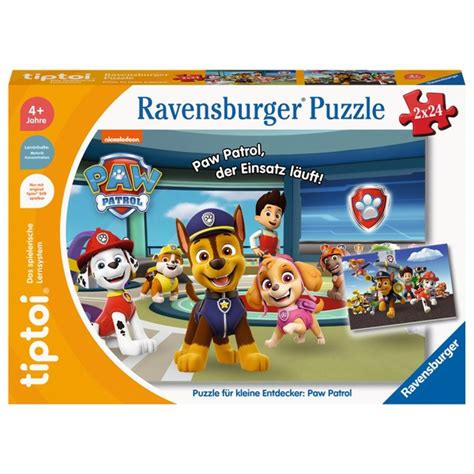 Ravensburger Tiptoi Puzzle Paw Patrol 2x24 Teile Smyths Toys Schweiz