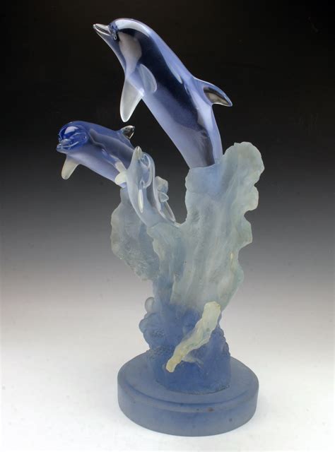 Sold Price Large Donjo Dolphin Sculpture Signed February 6 0122 12