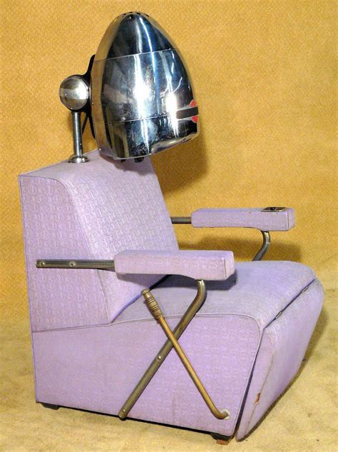 Vintage dominion portable salon hair style dryer. 1950's Atomic Purple Beauty Salon Chair with Hair Dryer X2 ...