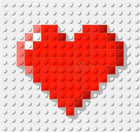 Blocks Heart Made Plastic Stock Illustrations 43 Blocks Heart Made