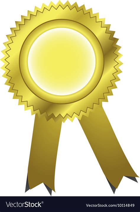 Gold Ribbon Award Vector