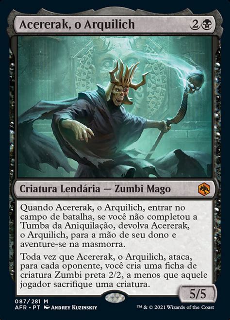 Acererak O Arquilich Acererak The Archlich Magic The Gathering