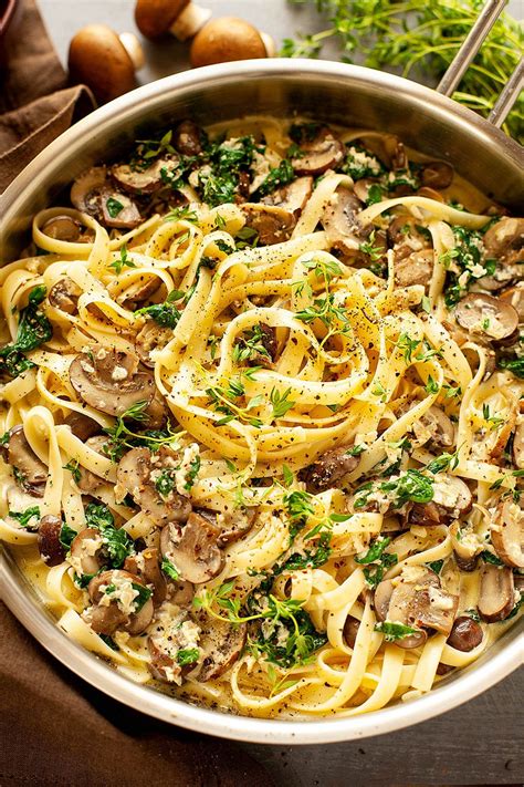 Now comes the fun part! The BEST Creamy, Cheesy Mushroom Spinach Pasta - sautéed ...