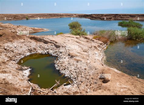 Sinkhole Of Dead Sea Israel Stock Photo Alamy