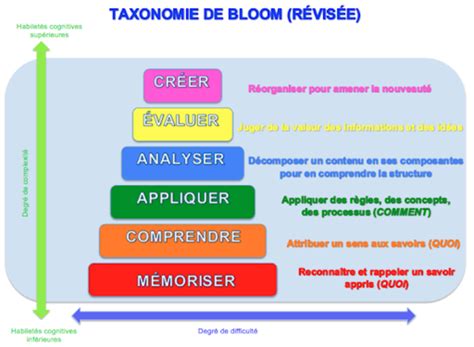 Formation De Formateurs Taxonomie De Bloom Domaine Cognitif