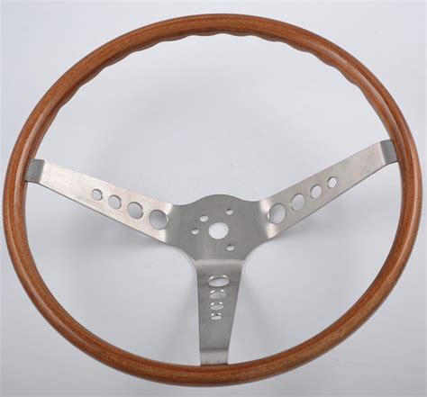 15 Inch Walnut Wood Classic Steering Wheel For Mustang Shelby Cobra