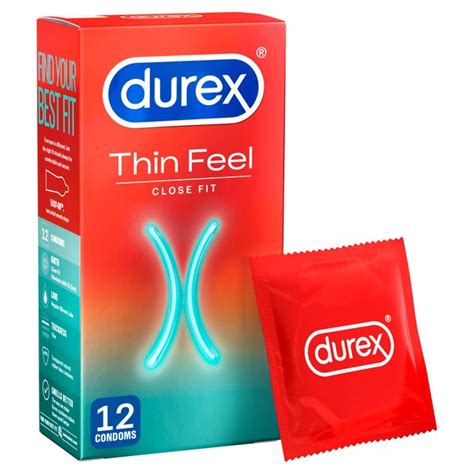 Durex Thin Feel Close Fit 12 Condoms Ocado