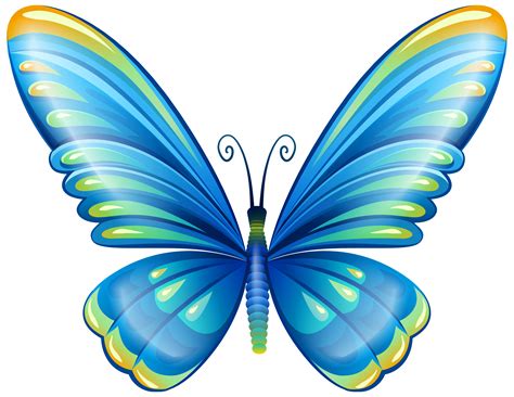 Blue Butterfly Png Clip Art Image Butterfly Png Transparent Png Images And Photos Finder