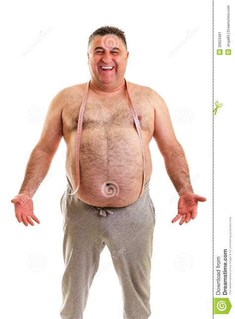 Happy Fat Man Cucumber Asshole