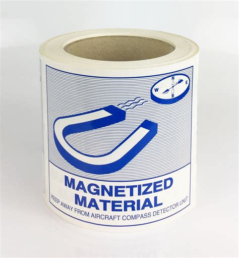 Magnetized Material Label Buy Iata Magnetised Material Labels