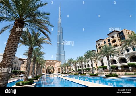 View Of Burj Khalifa Tower The Worlds Tallest Structure And The