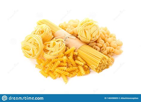 Pasta Isolated On White Background Stock Image - Image of isolated, culture: 148498809