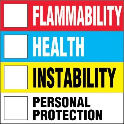 Printable Nfpa Chemical Label