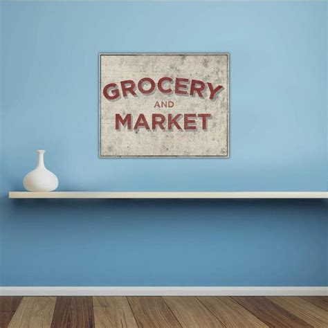 Creative Gallery Grocery And Market Country Store Sign Frameless 24 In