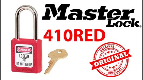 Master Lock 410red Original Safety Padlock Loto Youtube