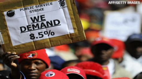 South African Public Sector Workers Strike Protest
