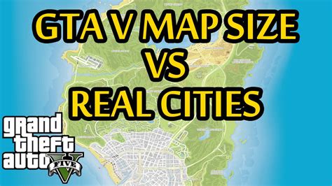 Gta 5 Map Size Compared To Real Life Cities Across The World Gta V