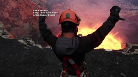 Video One Mans Journey Into An Exploding Volcano Abc News