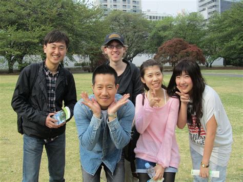 Students At Shinjuku Gyoen Garden And Shin Okubo Kcp International