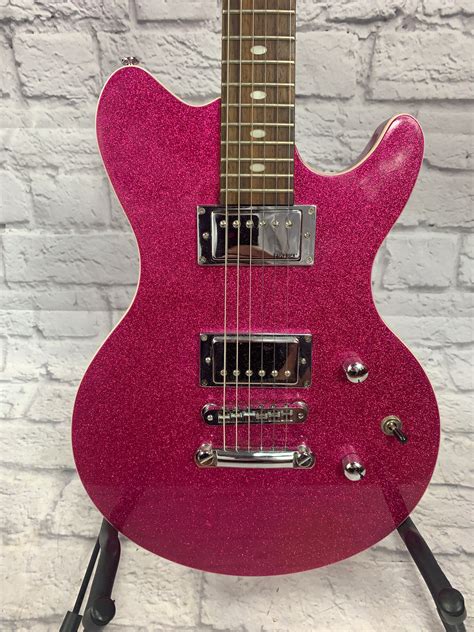Daisy Rock Siren Pink Sparkle Electric Guitar Evolution Music