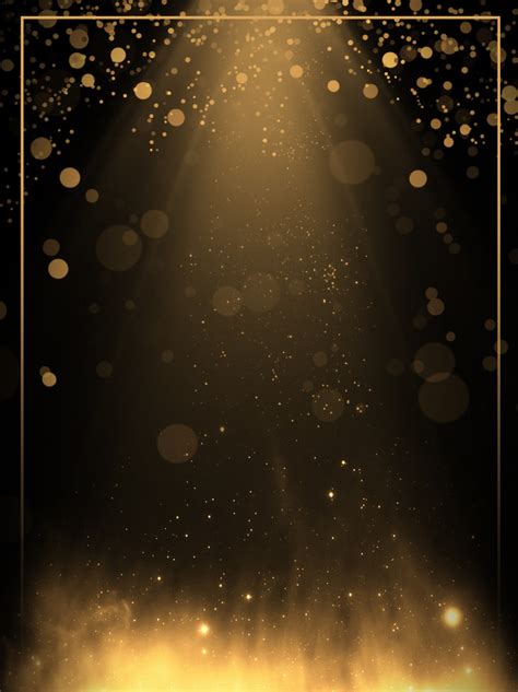 Creative Aesthetic Black Gold Light Effect Background Wallpaper Image