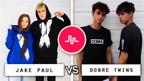 Jake Paul Vs Dobre Twins Musical Ly Compilation Who S The Best Youtube