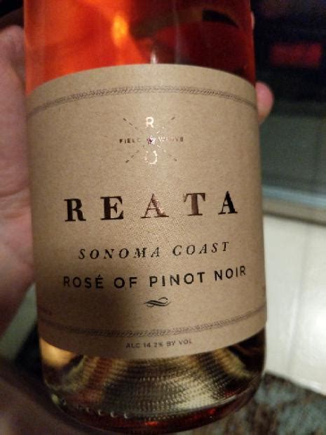 2015 Reata Pinot Noir Rosé Sonoma Coast Usa California Sonoma County