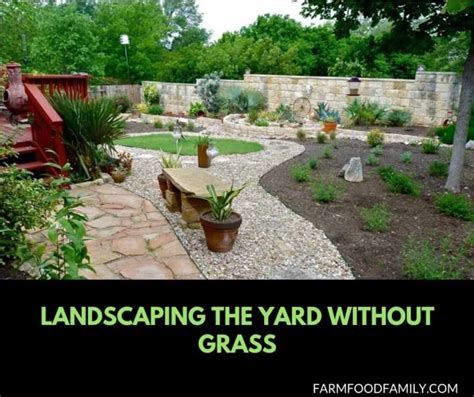 44 Best Landscaping Design Ideas Without Grass No Grass Backyard