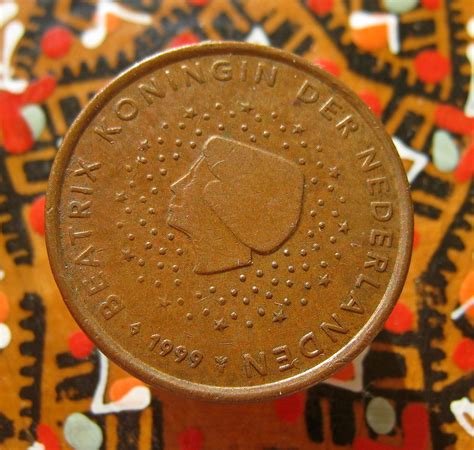 Rare Coins Of The World Netherlands 5 Euro Cent 1999 Very Etsy