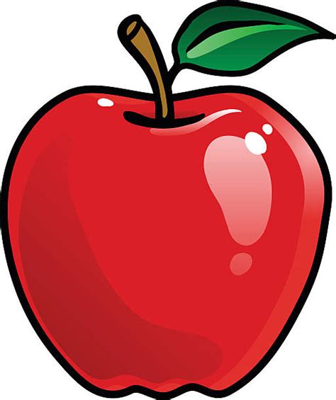 Red Apple Cartoon Illustrations Royalty Free Vector Graphics And Clip