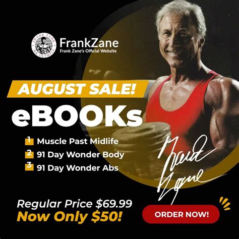 Frank Zane 3x Mr Olympia Frank Zane Official Website