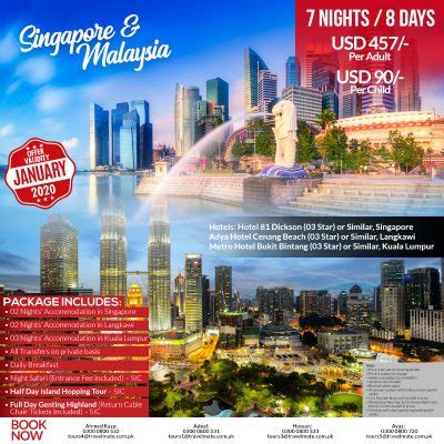 4 nights / 5 days. Malaysia Tour Packages From Karachi - Travel Mate