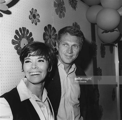 Steve Mcqueen And Neile Adams At A Share Party In 1968