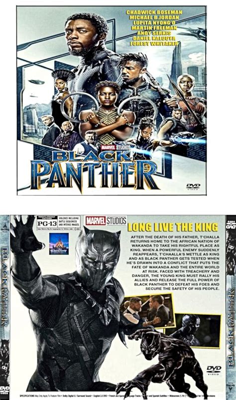 Black Panther 2018 R1 Custom Vcd Cover And Label Dvdcovercom