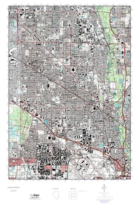 Mytopo Arlington Heights Illinois Usgs Quad Topo Map