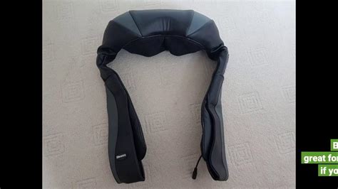 Marnur Shiatsu Neck Shoulder Back Electric Deep Kneading Massager With Heat Function For Use At