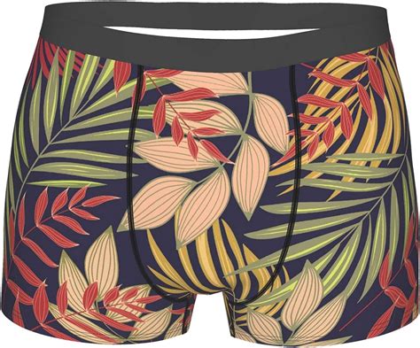 Autingg Men S Underwear Colorful Tropical Leaves Fashion Boxer Briefs