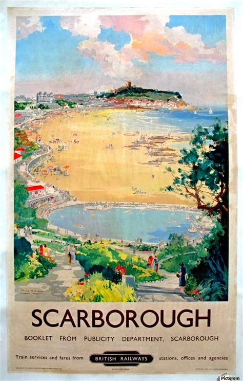 Original Railway Poster Scarborough Vintage Poster